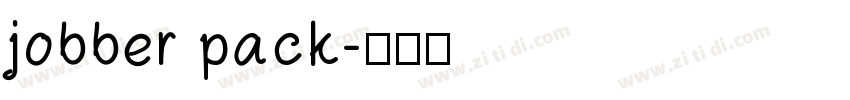 jobber pack字体转换
